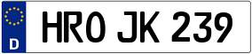 Trailer License Plate